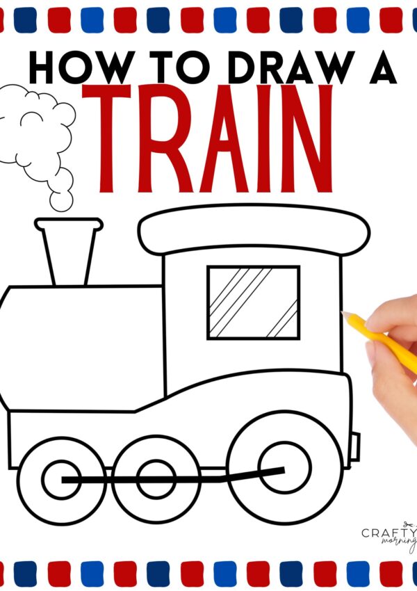 Train Drawing (Easy How to Draw Tutorial)