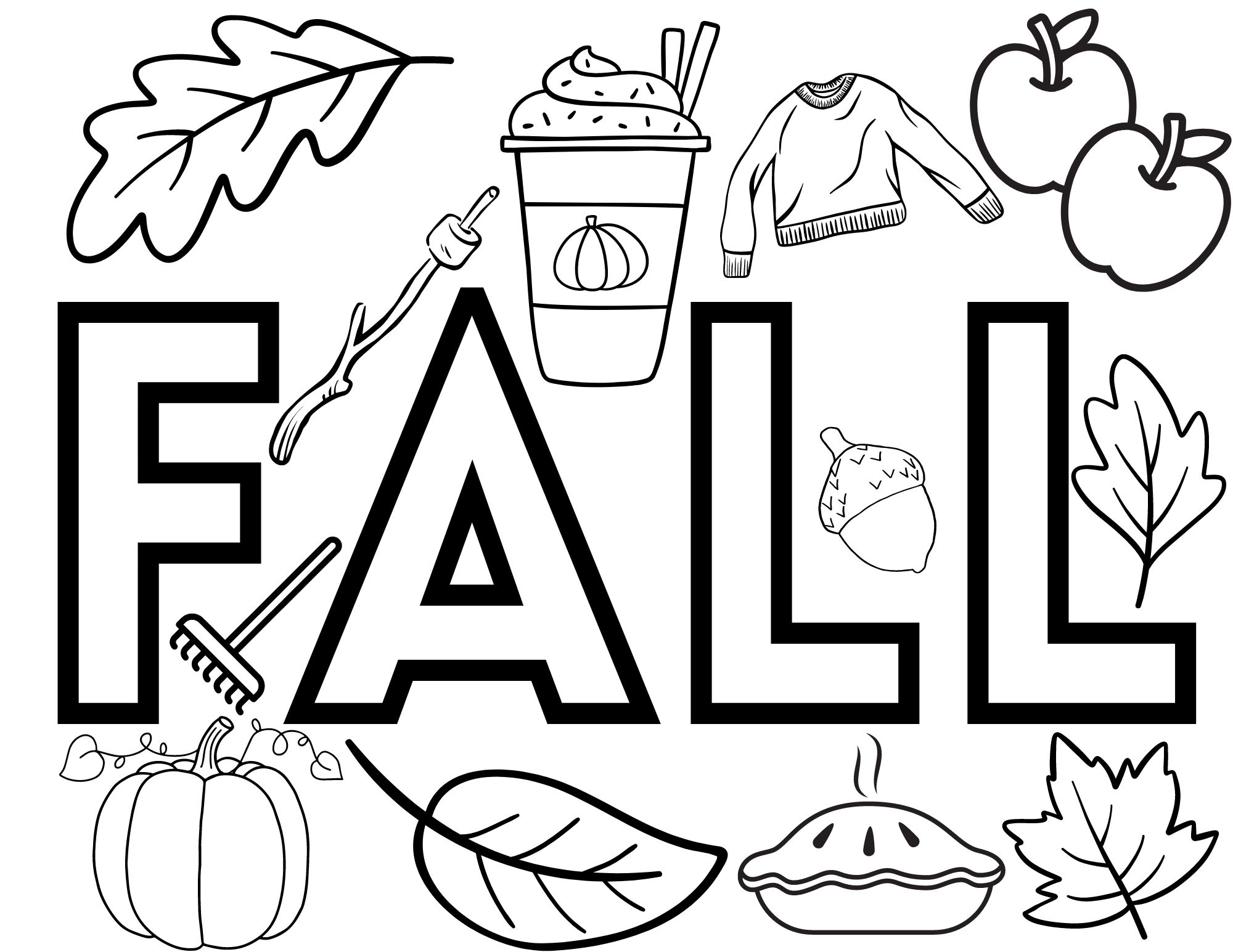 Free Printable Coloring Pages for Fall