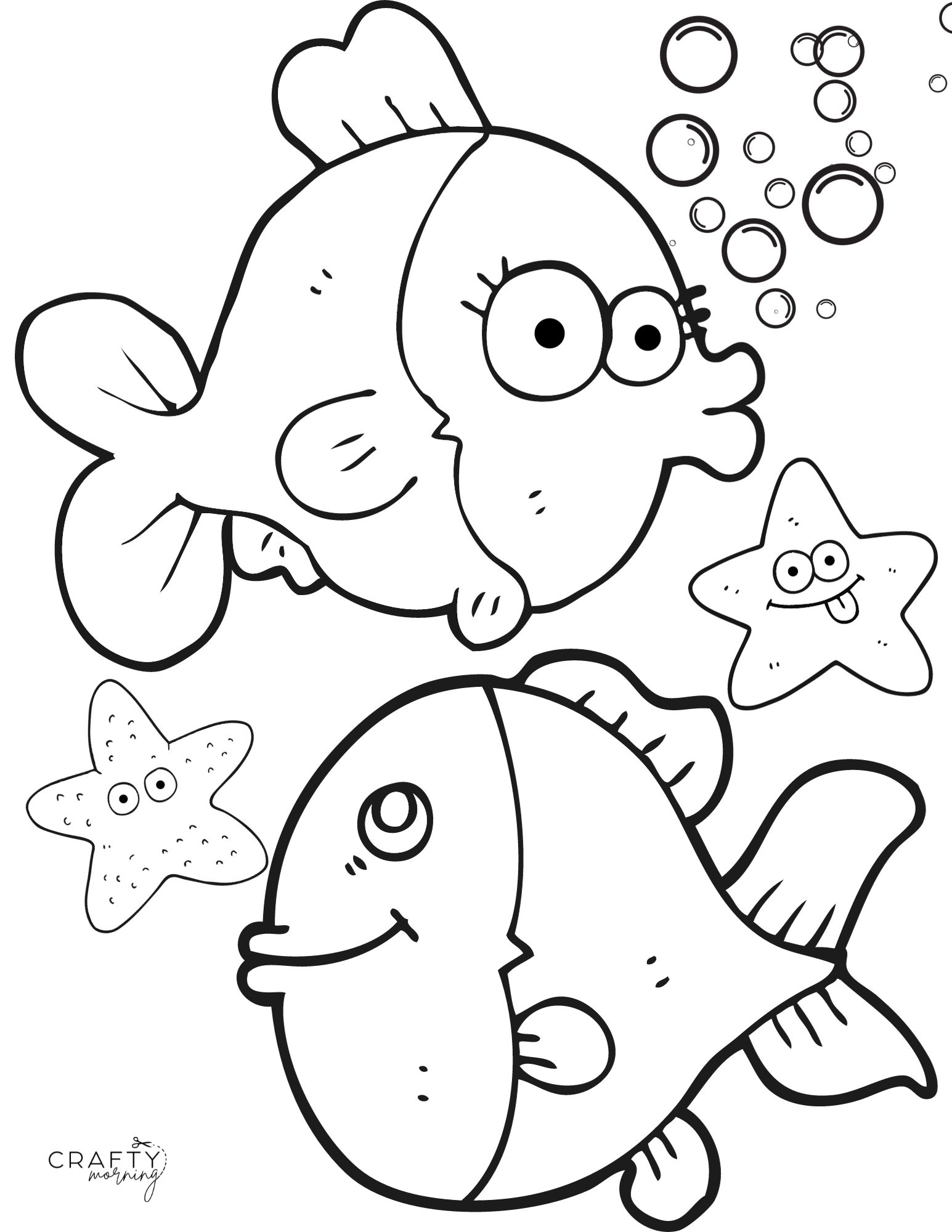 Coloring Pages  Fish Coloring Sheet for Kids