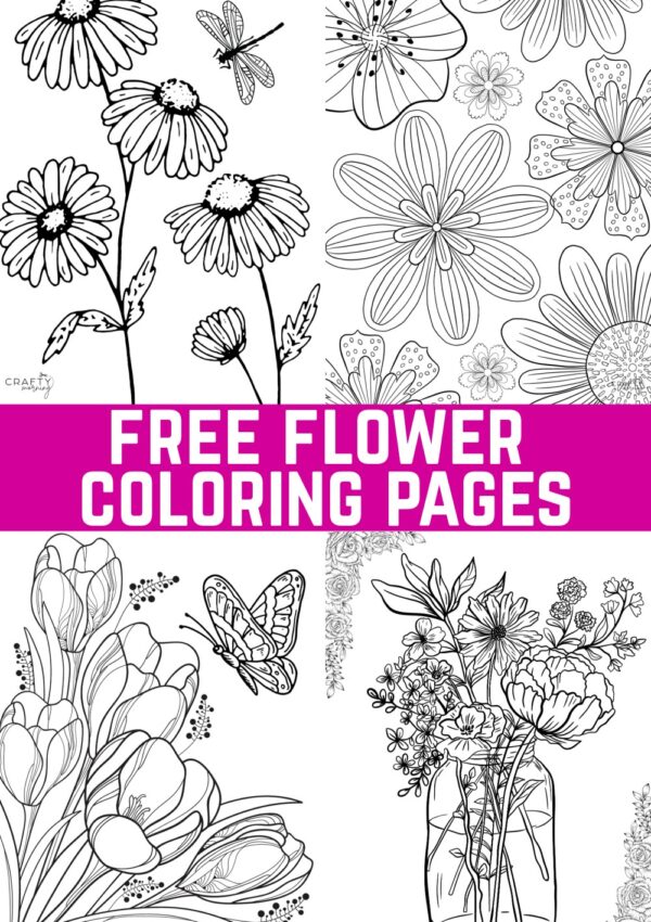 Flower Coloring Pages to Print