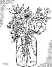 Flower Coloring Pages To Print Crafty Morning