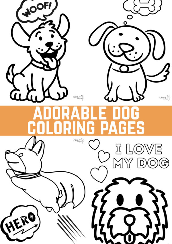 Cute Dog Coloring Pages to Print