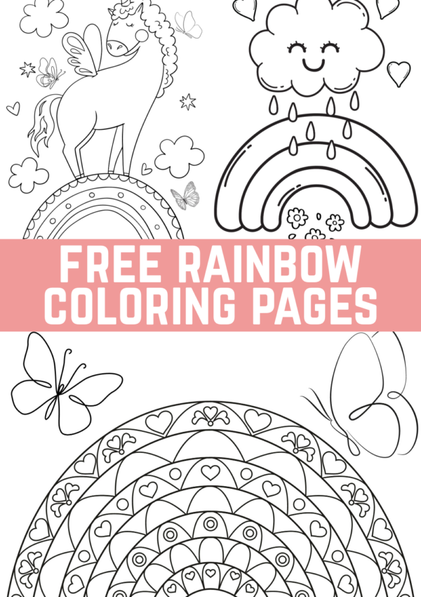 Free Rainbow Coloring Pages to Print