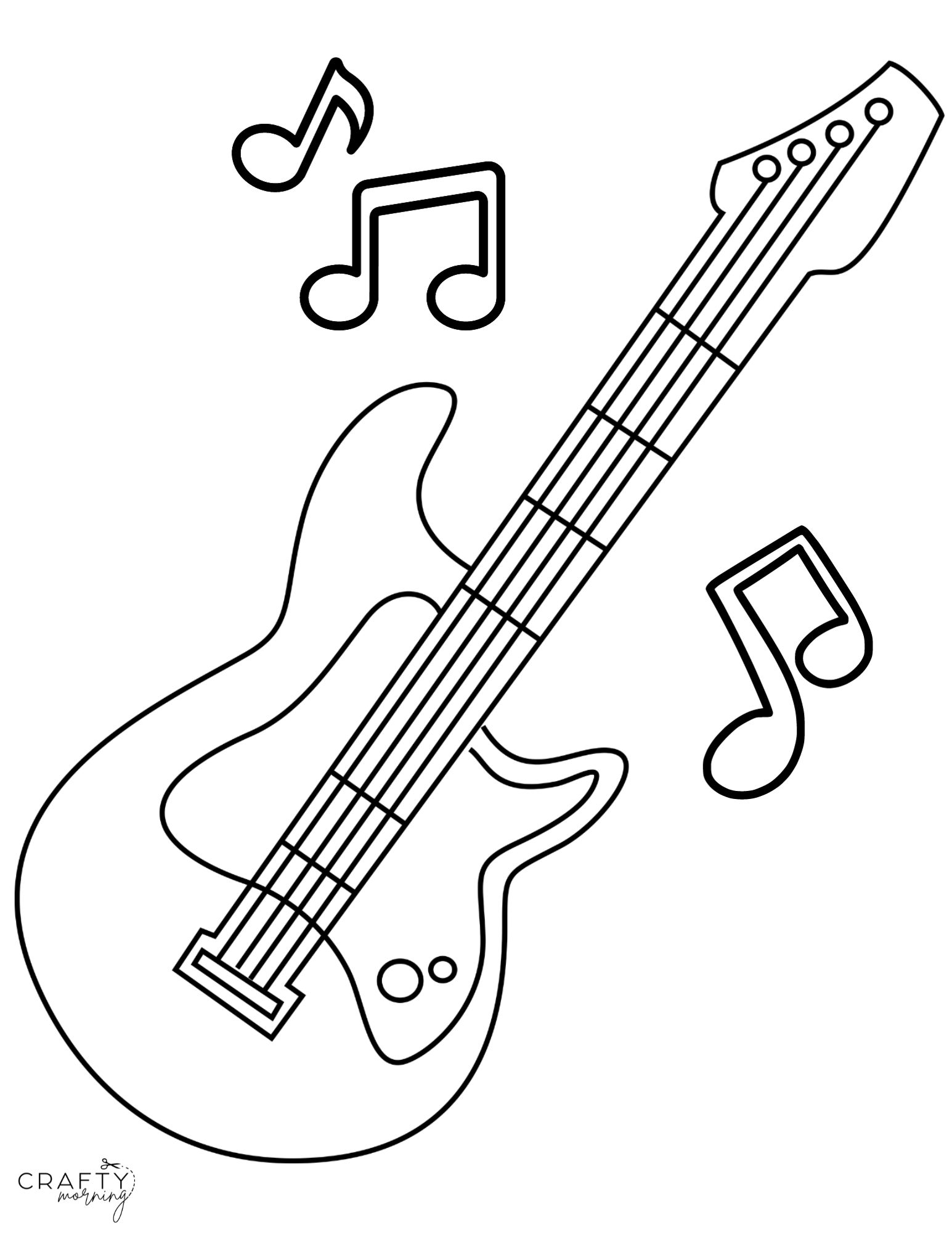 One Continuous Line Electric Guitar Simple Stock Vector (Royalty Free)  2282211921 | Shutterstock