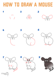 How to Draw a Mouse (Easy Drawing Tutorial) - Crafty Morning