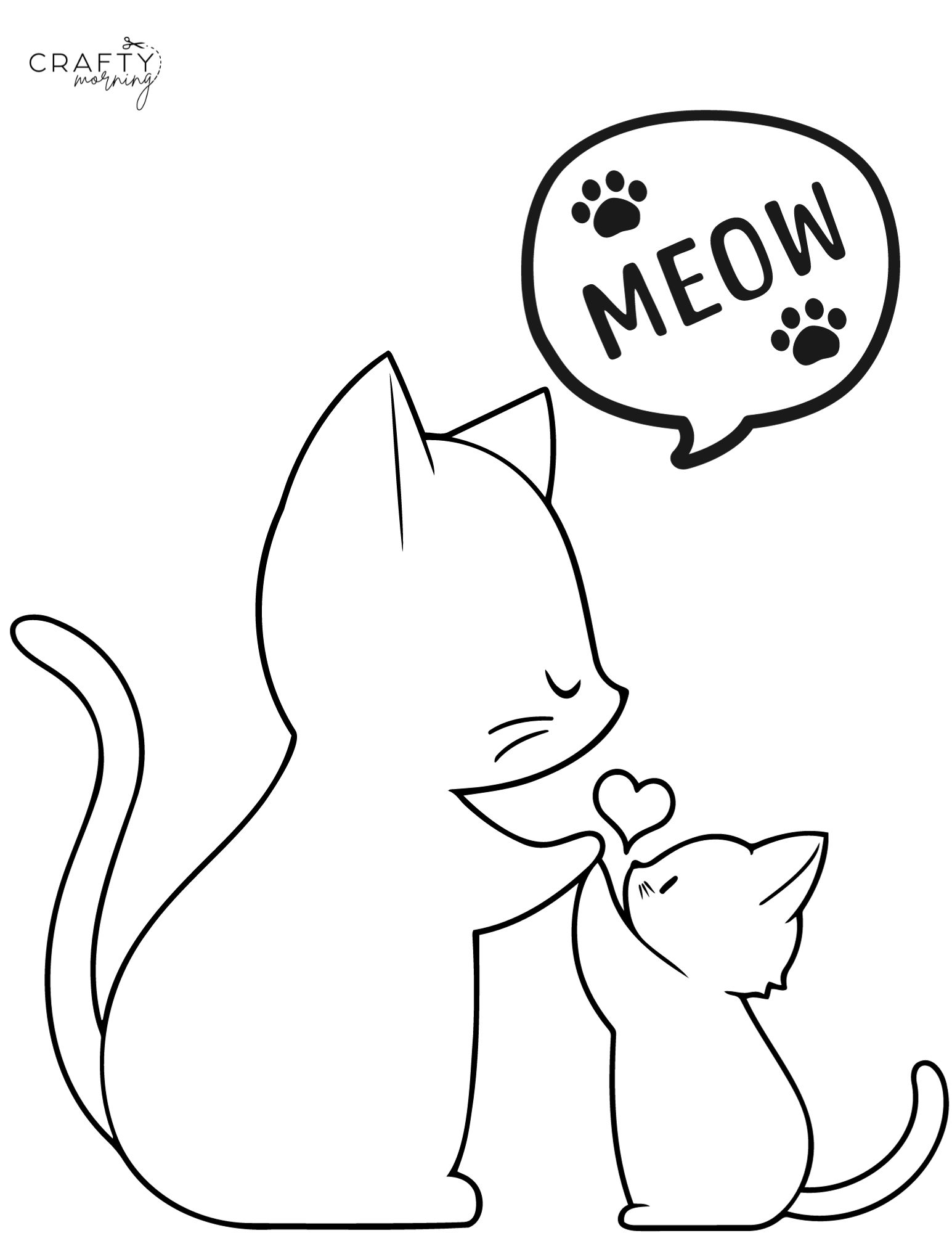 baby kitten coloring pages