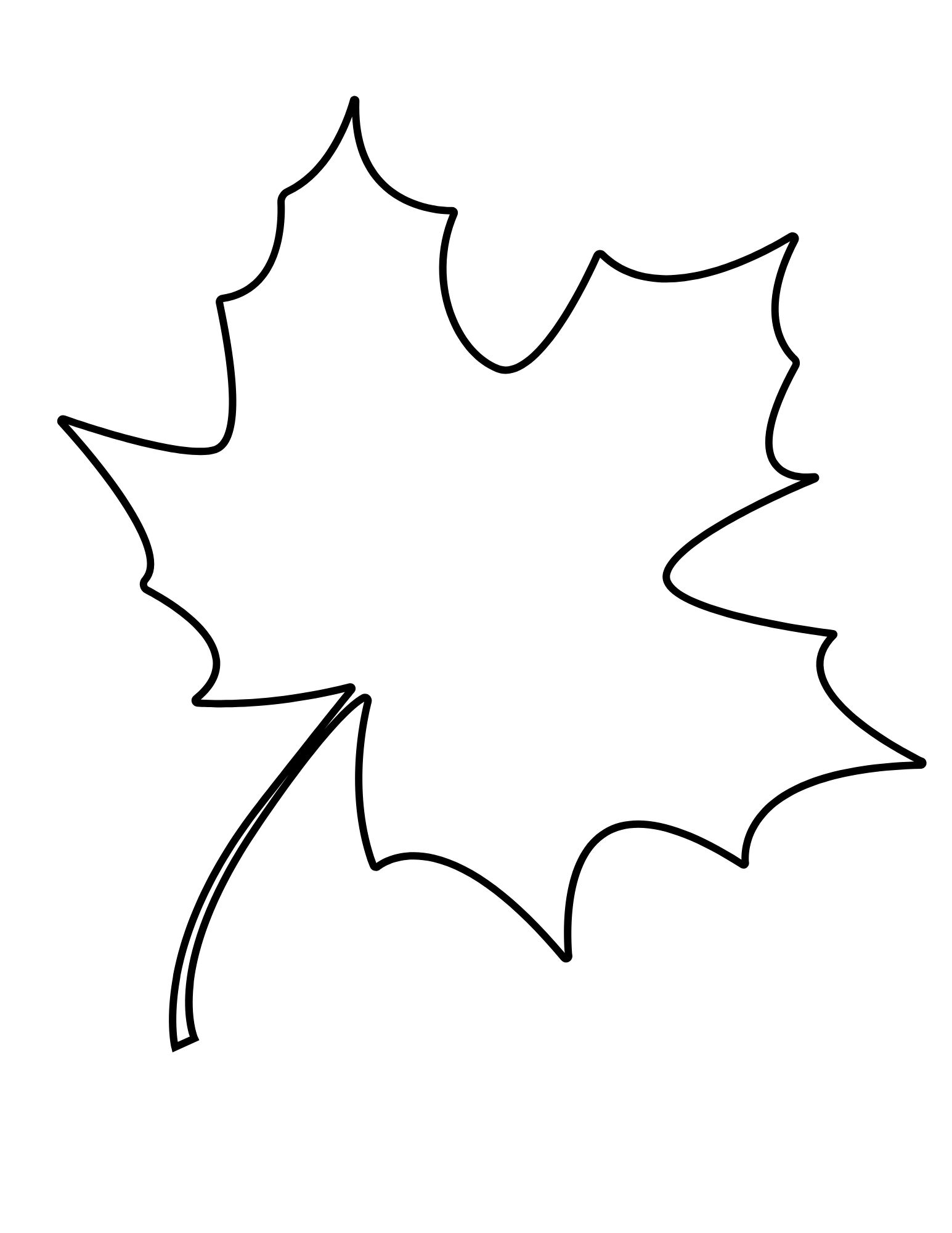 Free Printable Maple Leaf Stencils - Free Printable Stencils