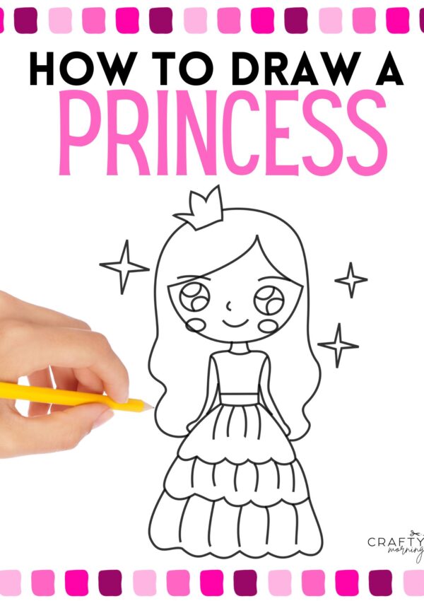 Princess Drawing (Step by Step Tutorial)